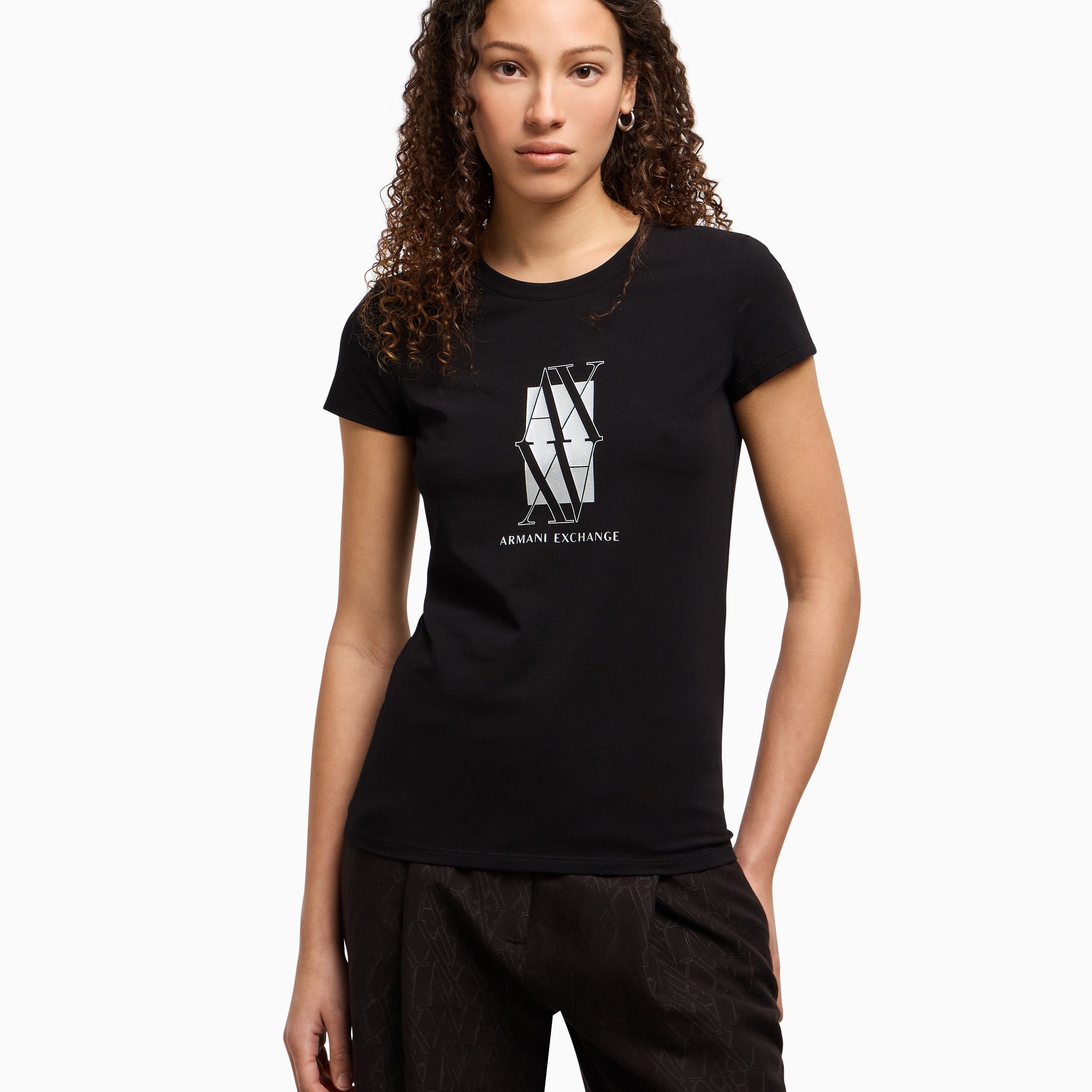 Women's Half Sleeves Summer Monogram T-Shirt
