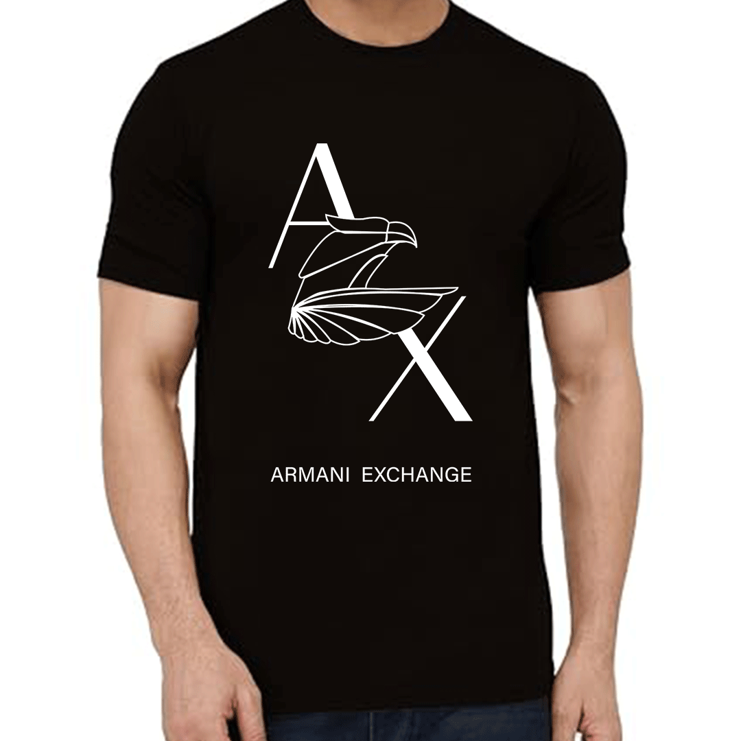 Bird style logo regular print white & Black tshirt