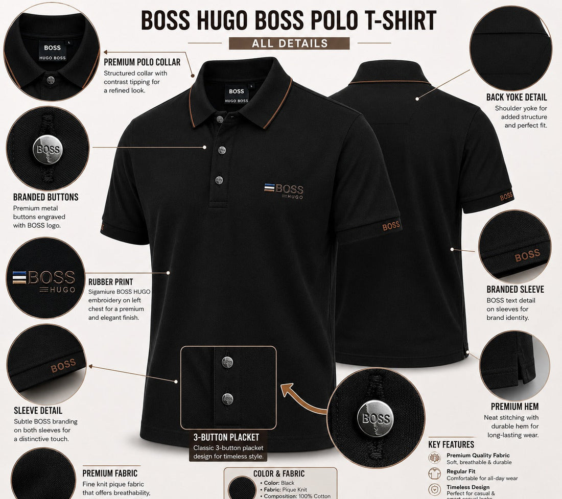 Midnight Amber Performance Polo