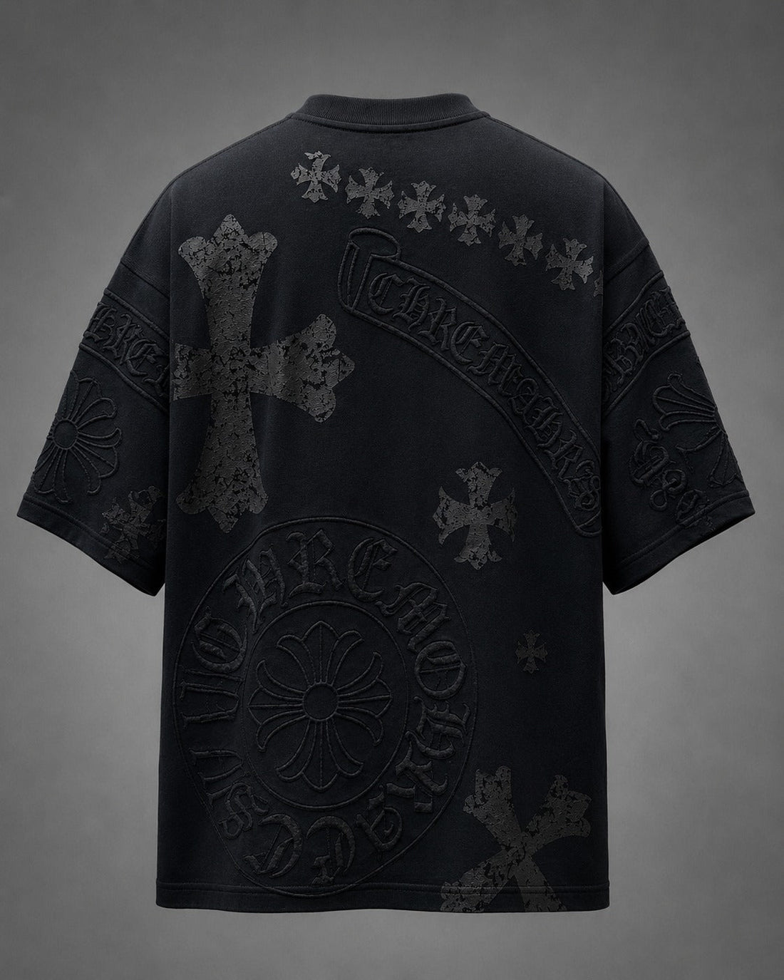 Matte Obsidian Multi-Insignia Skater Tee