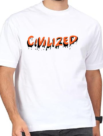 Mens Civilized Regular Print Tshirt