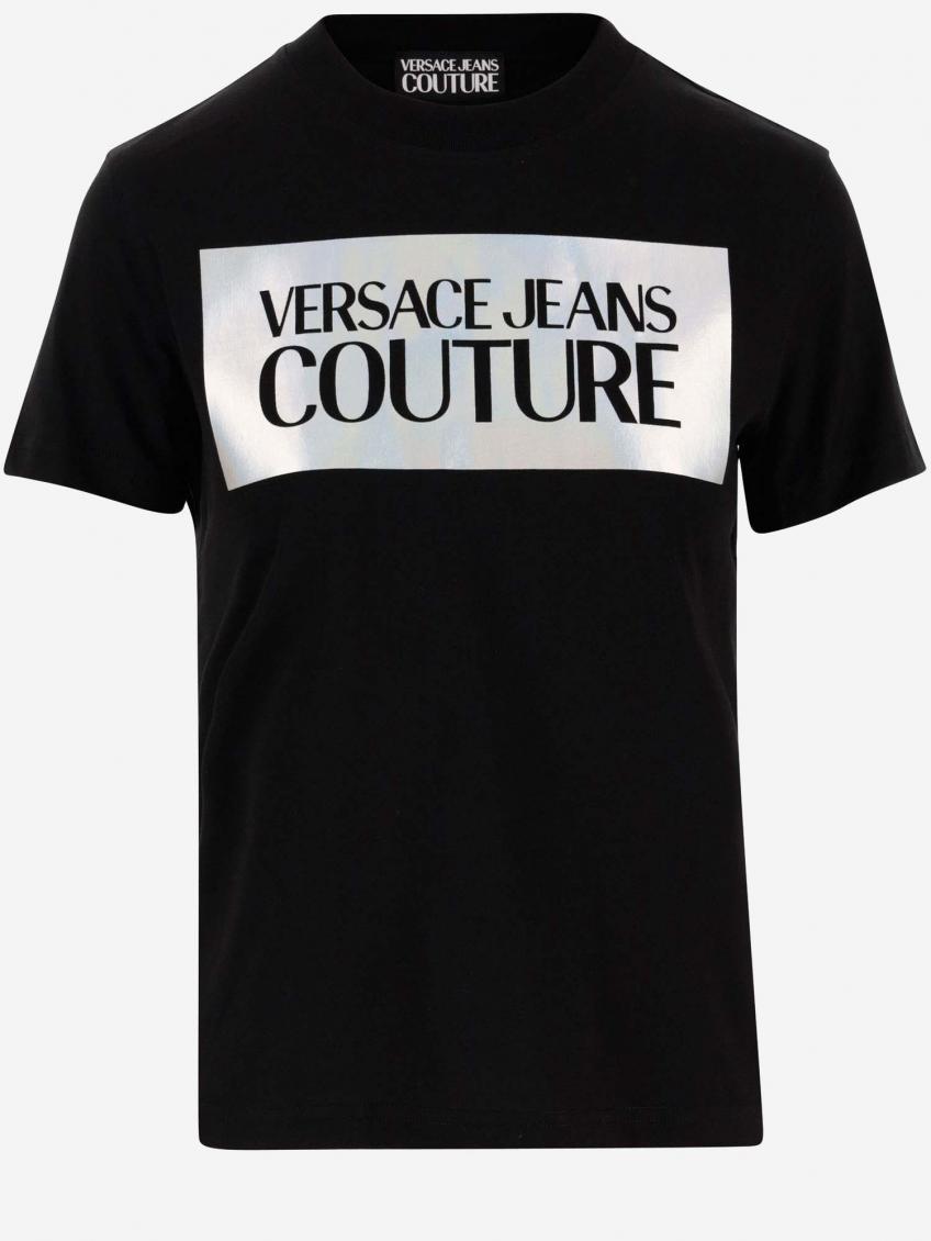Luxe Silver Logo Black T-shirt