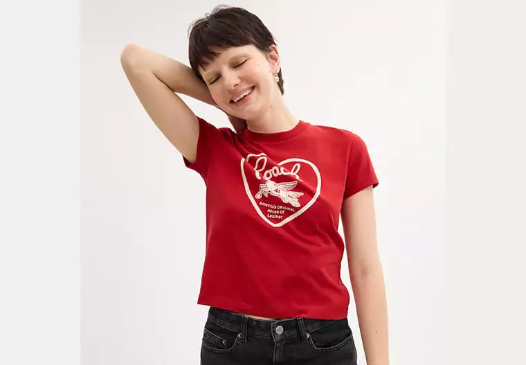 1990 Heart T-Shirt in Pure Cotton