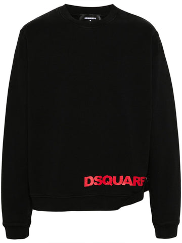 DSQUARED2 logo-print cotton sweatshirt