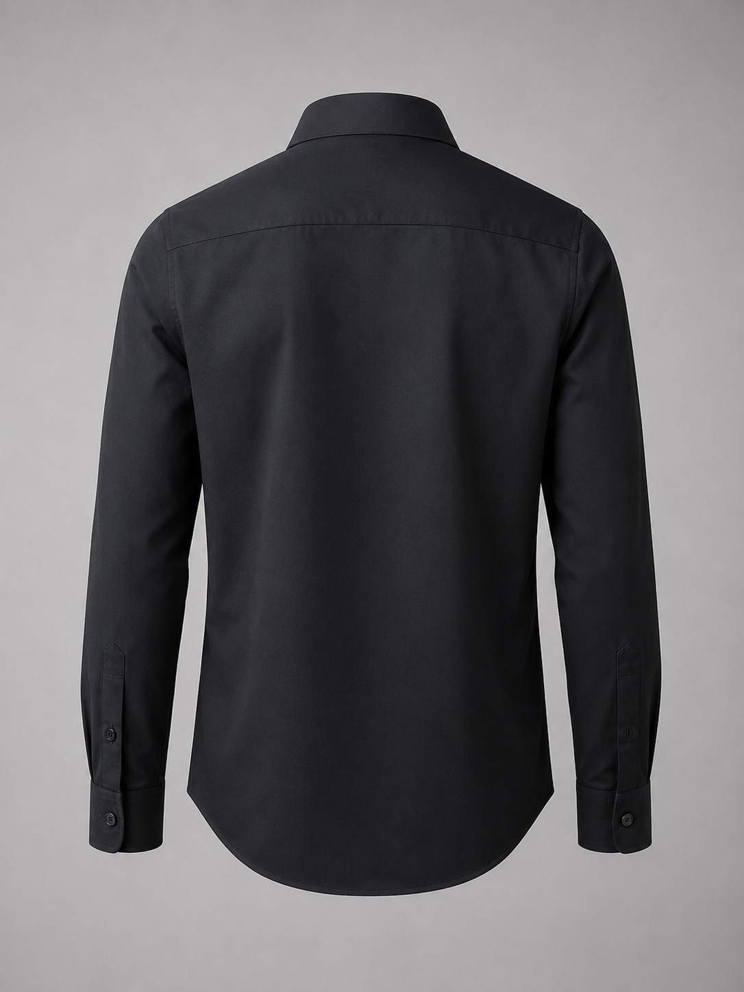 Black Script Collar Shirt