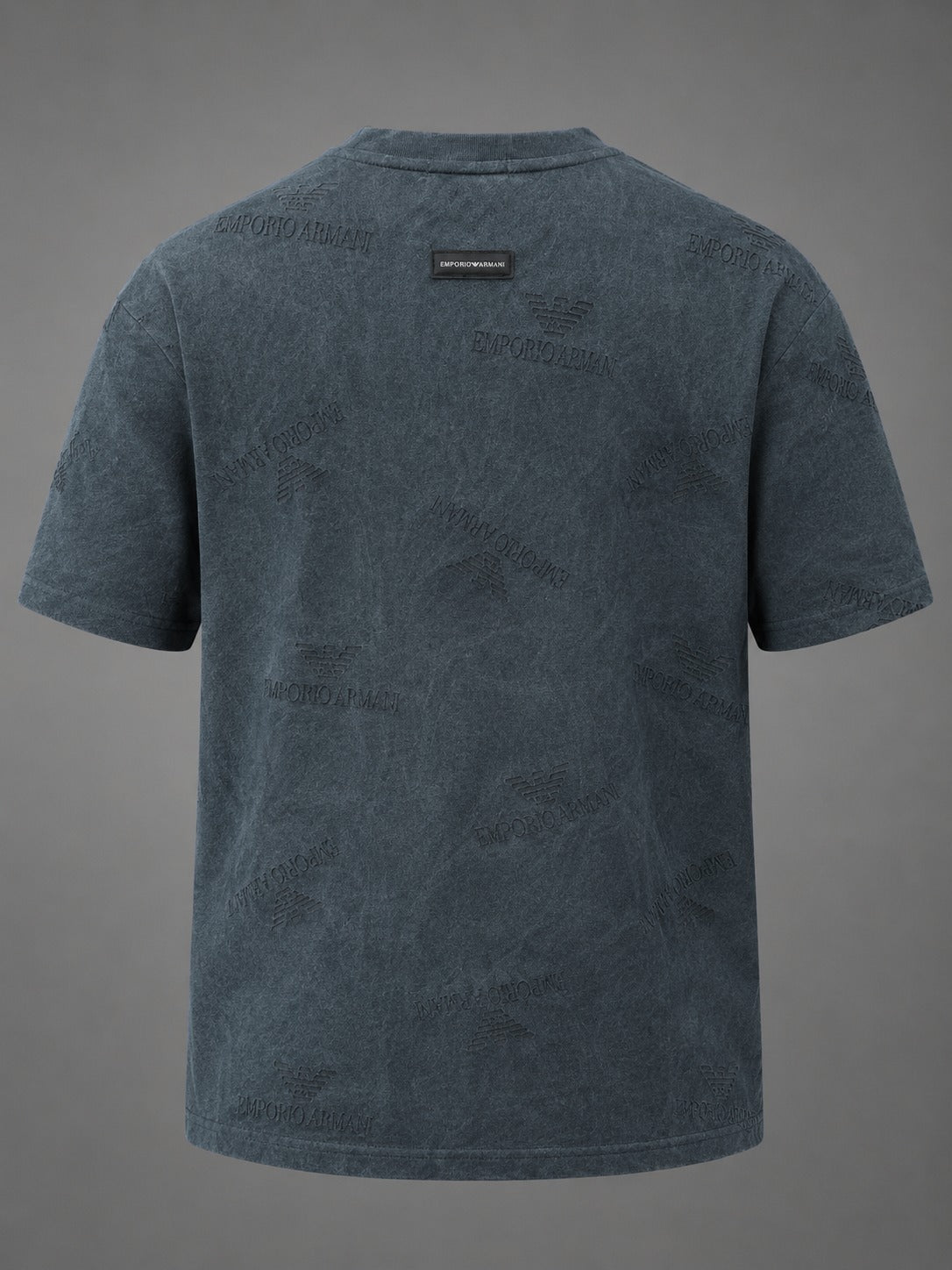Mineral-Wash Monogram Statement Tee