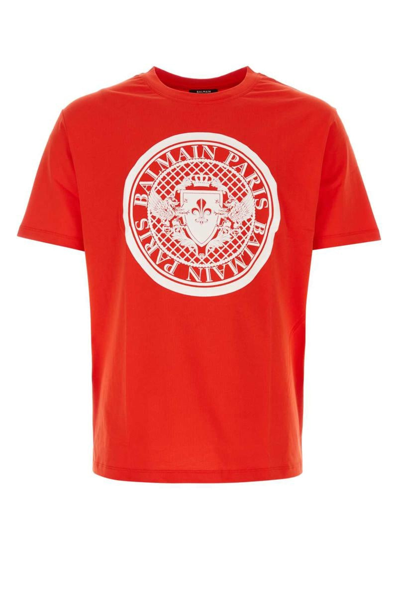 Unique Classy Logo Printed Red T-Shirt