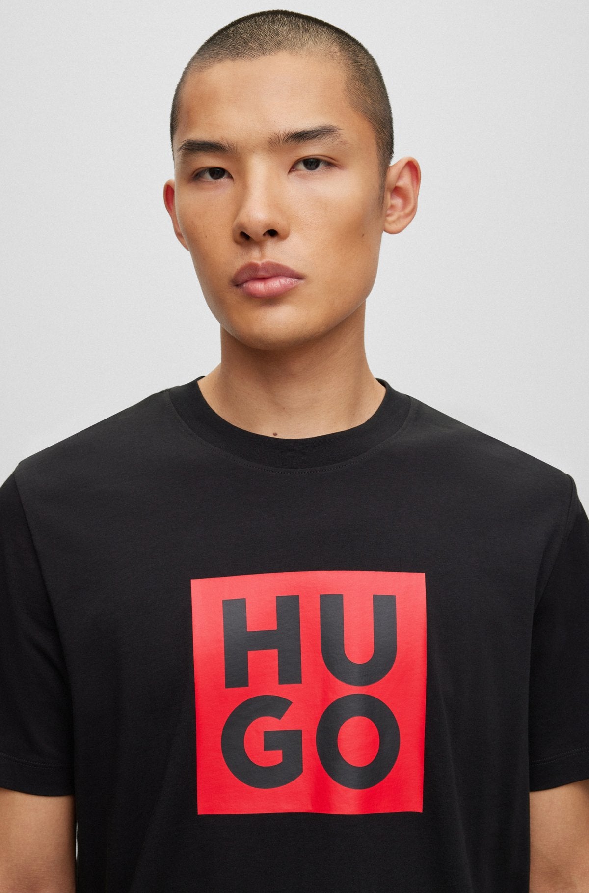Cotton T-shirt with printed logo