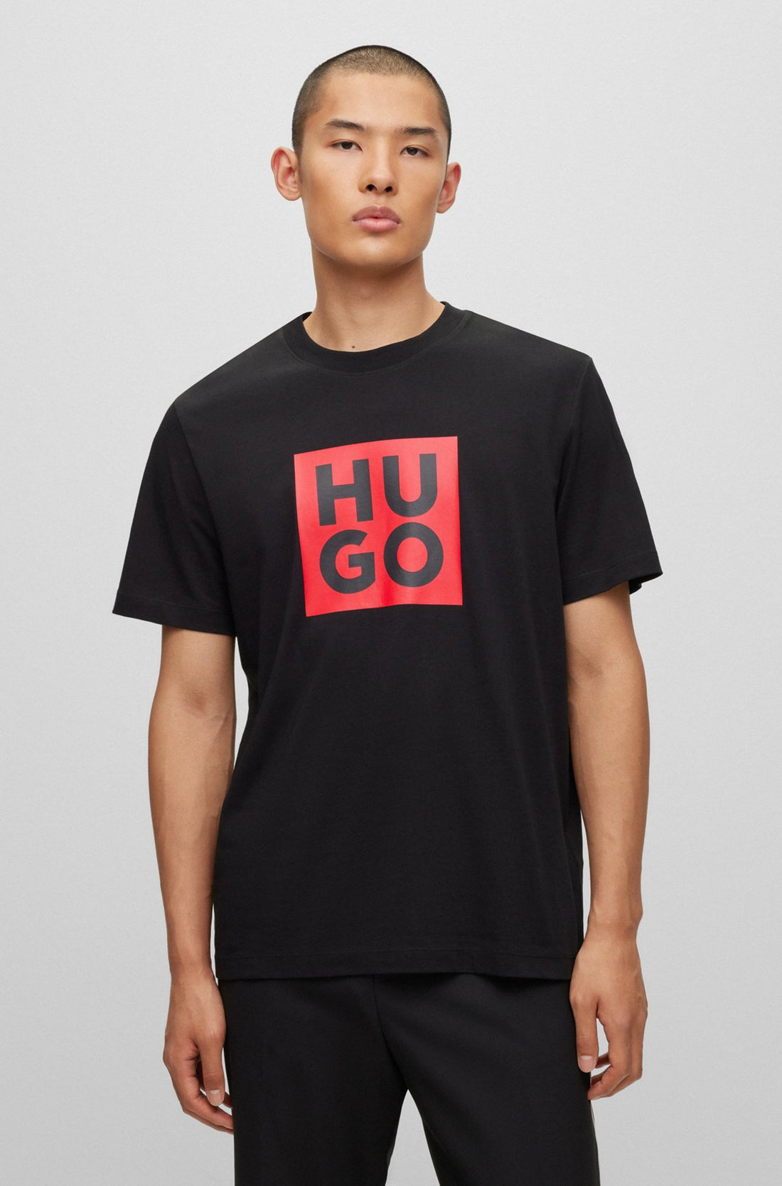 Cotton T-shirt with printed logo