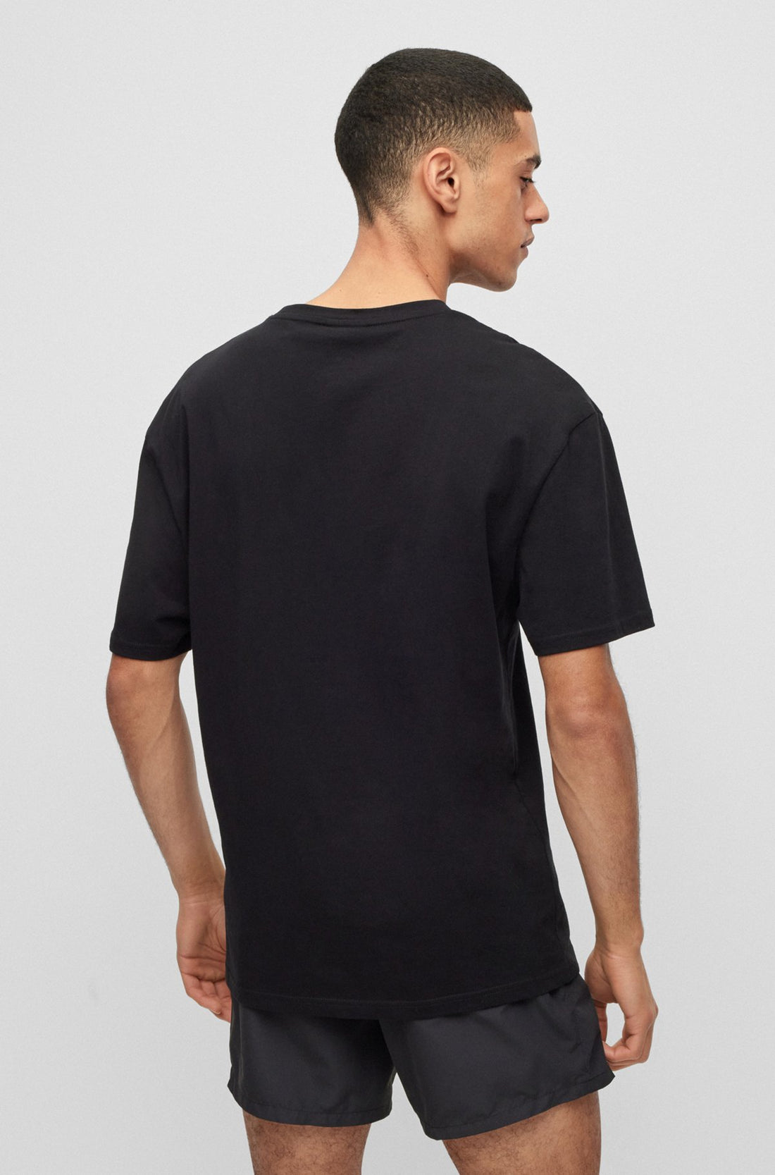 One side logo printed Cotton-jersey T-shirt
