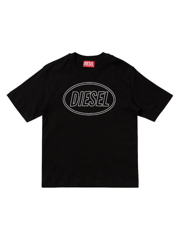 Cotton T-shirt with Diesel print