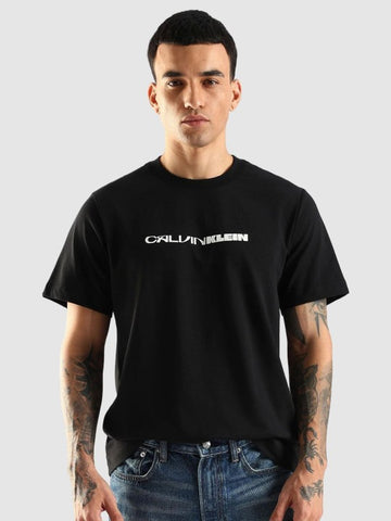 Logo Printed Round Neck Pure Cotton Regular Fit T-shirt