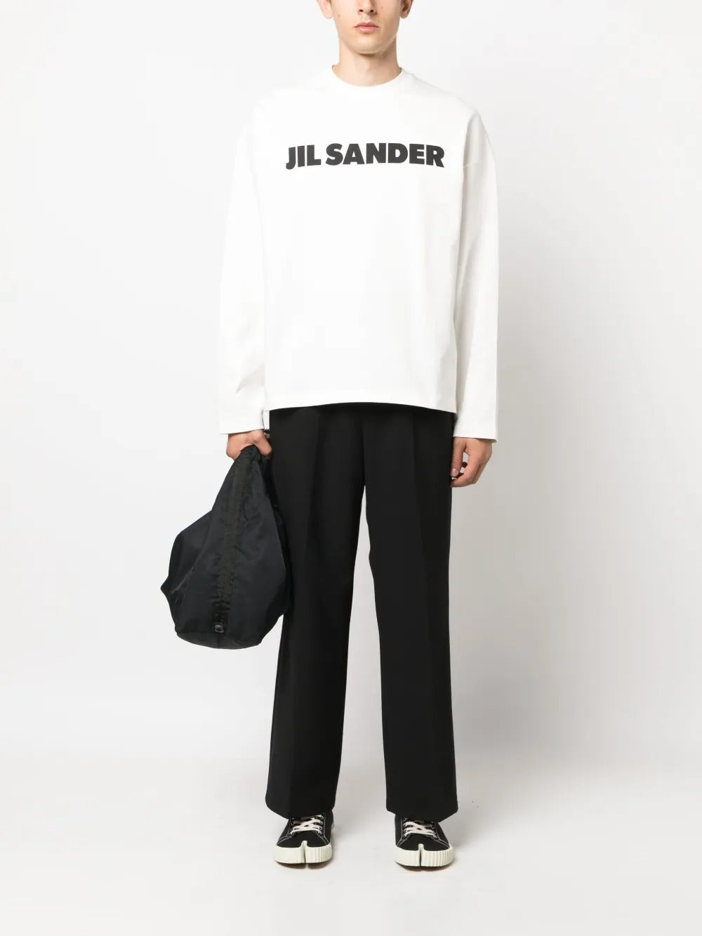 Jil Sander logo-print cotton sweatshirt