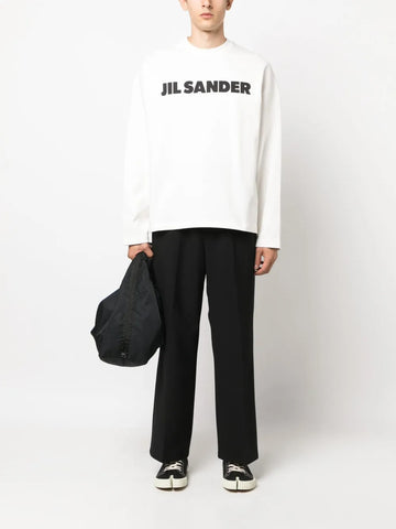 Jil Sander logo-print cotton sweatshirt
