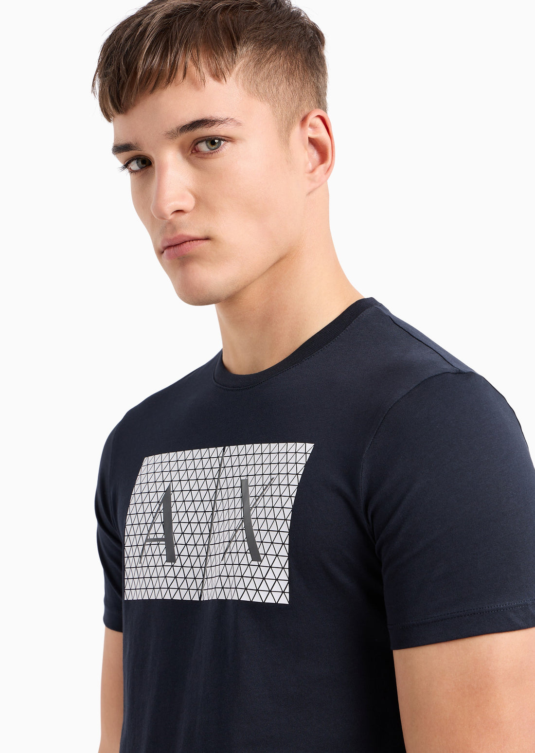 Men Blue Basics Regular Fit T-Shirt