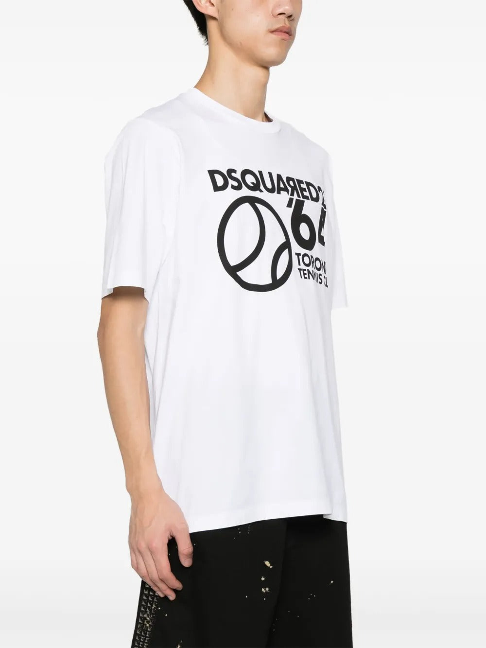 Tennis Club 64-print cotton T-shirt