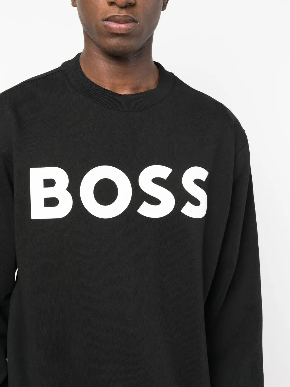 Bold logo-print cotton sweatshirt