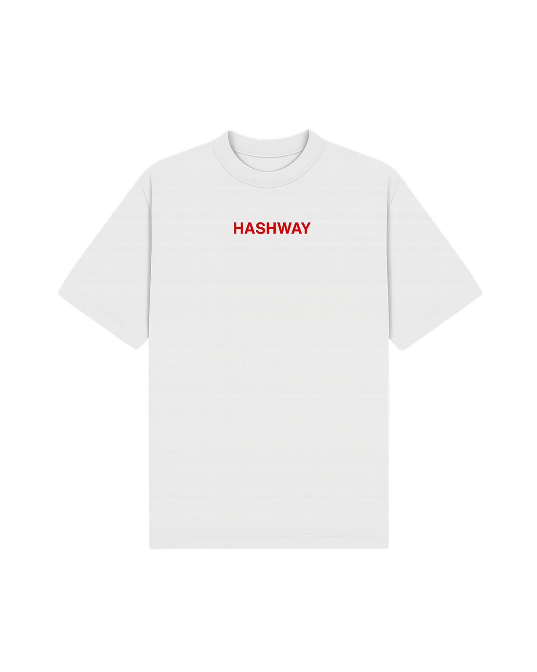 HASHWAY Working Overtime Oversized T-shirt White