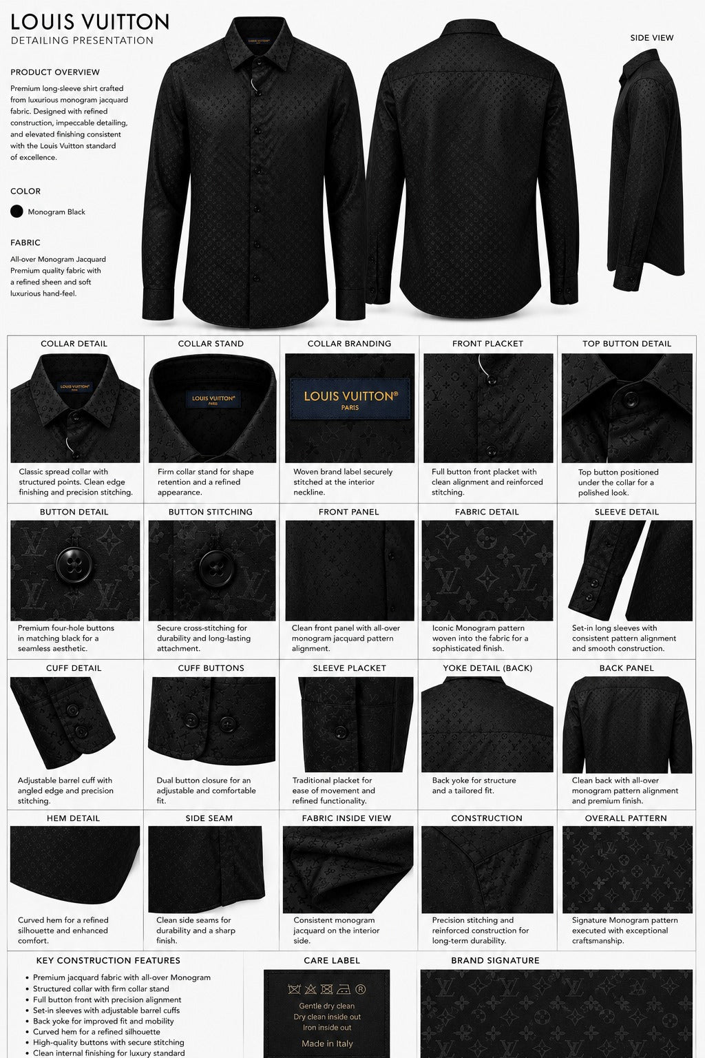 Monogram Jacquard Silk-Blend Shirt