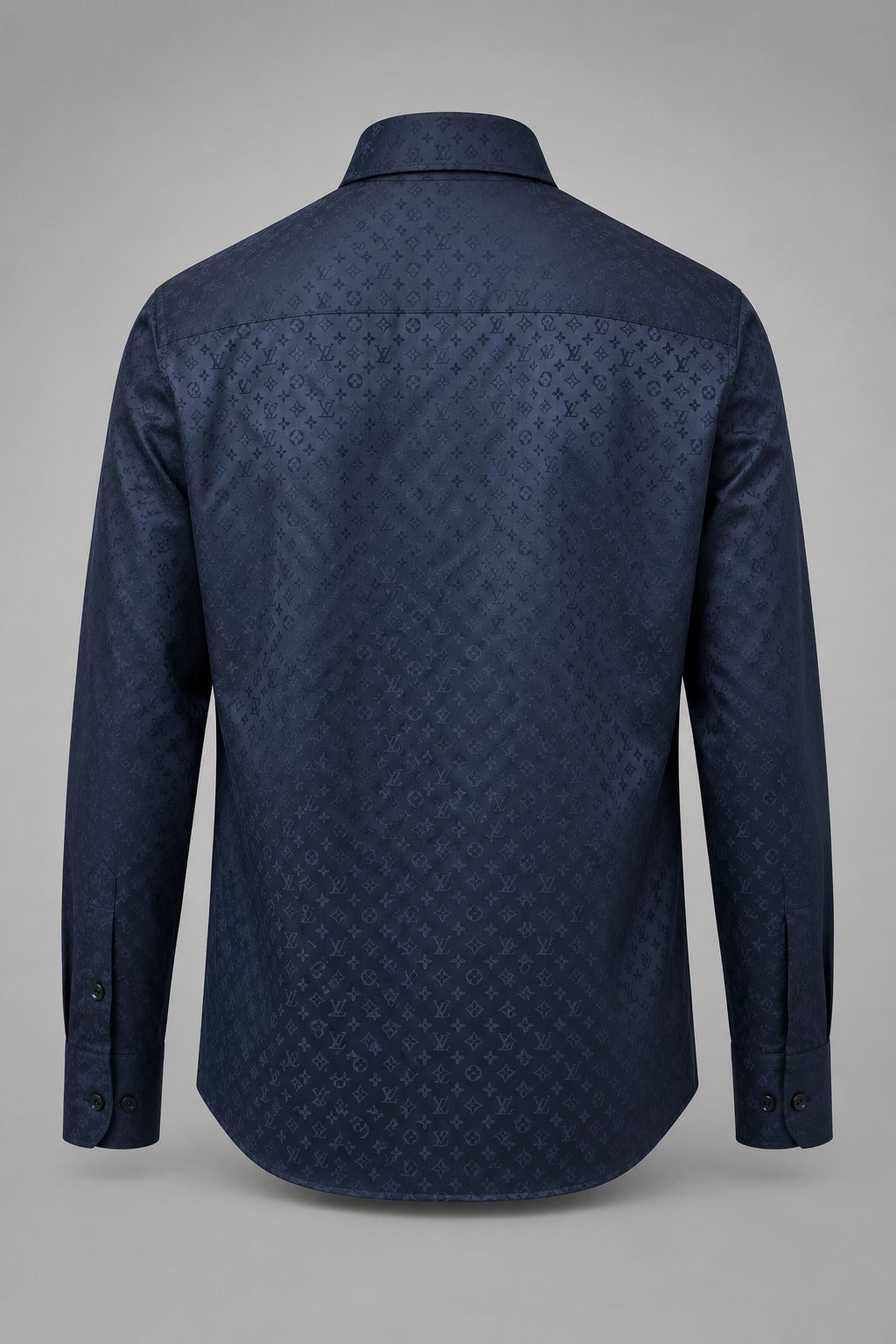 Navy Tone-on-Tone Monogram Top