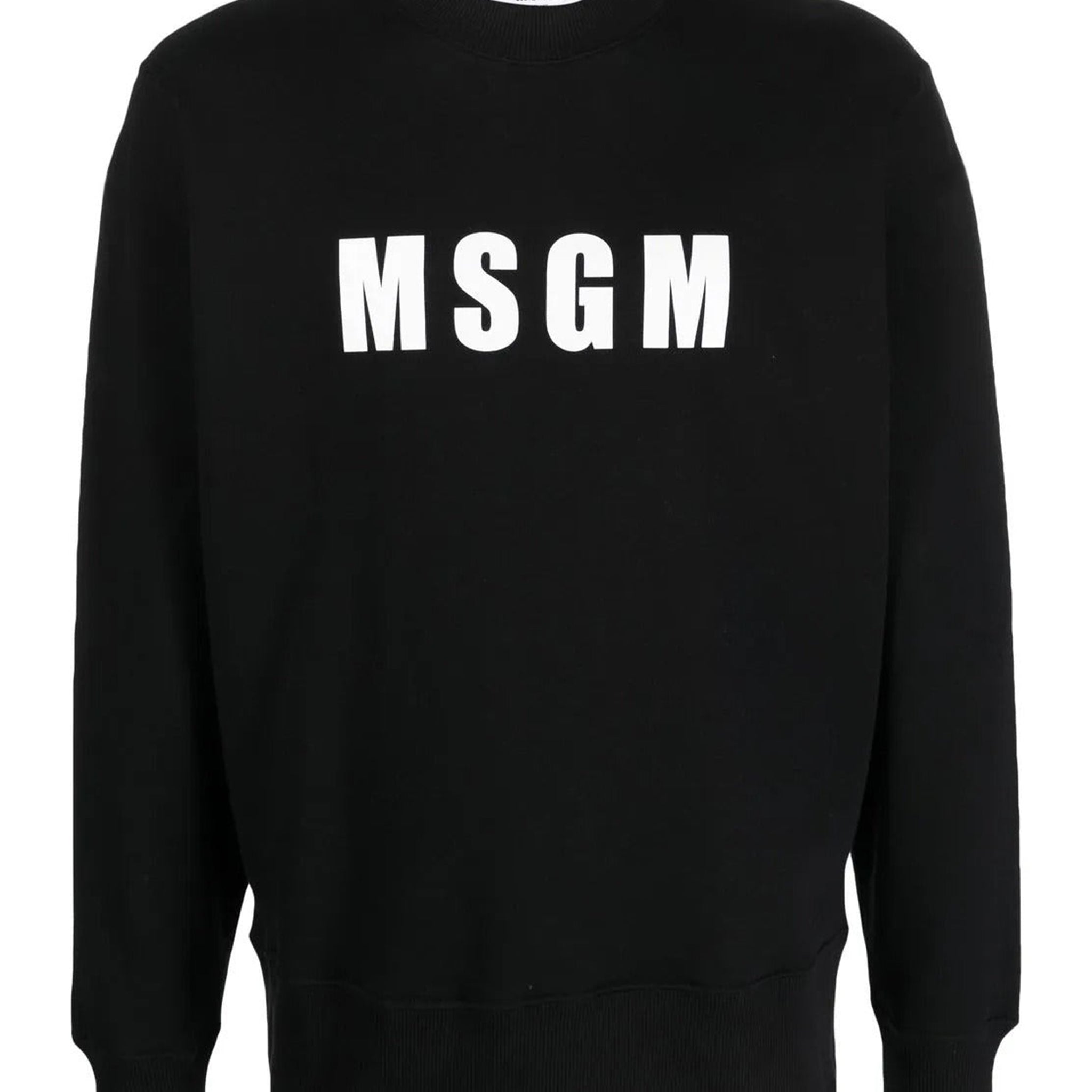 MSGM logo-print cotton sweatshirt