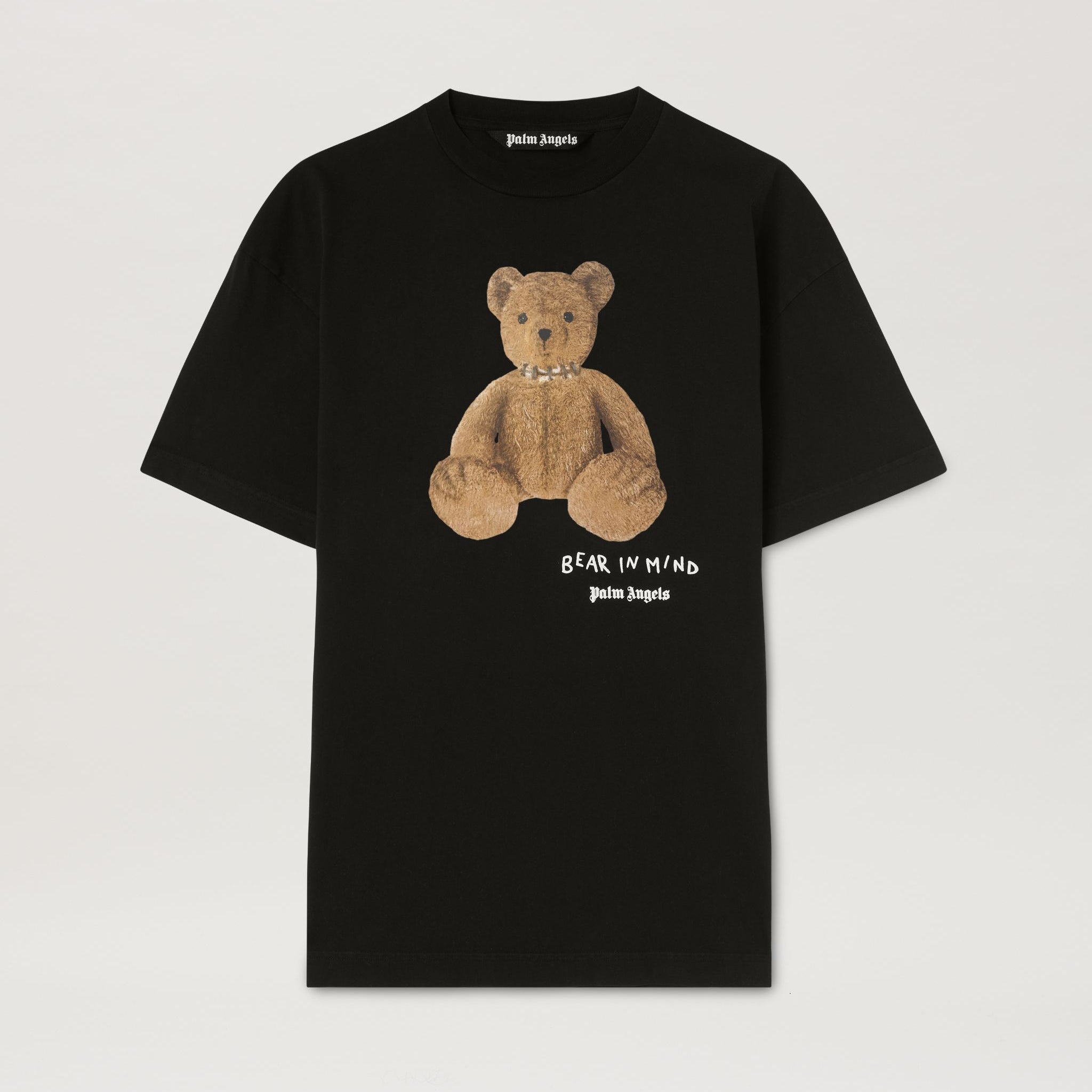 Bear In Mind Black Cotton T-Shirt