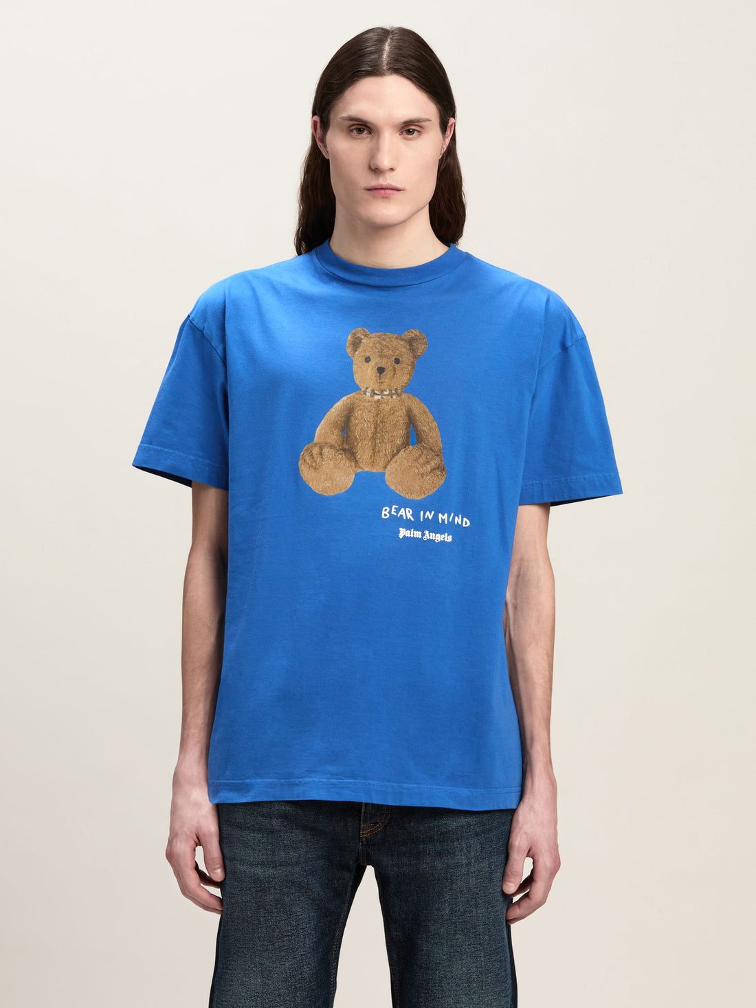 Bear In Mind blue cotton regular fit T-Shirt