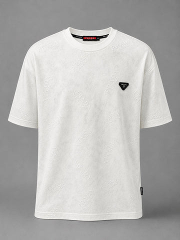 Textured Monolith Monogram Crew