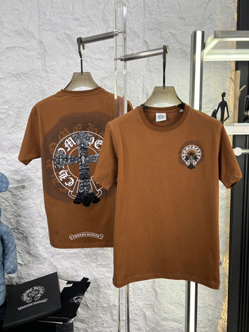 Brownish chrome hearts t-shirt