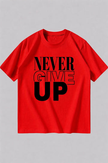 Never Give Up Oversized T-shirt