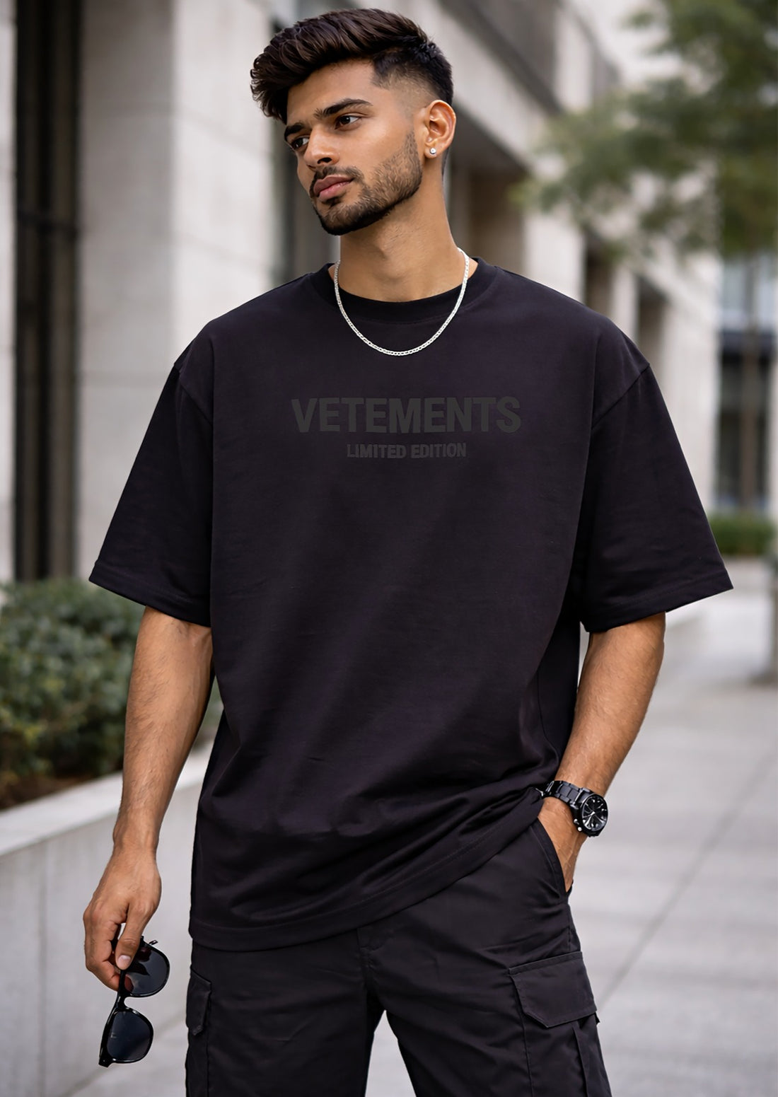 VETMENTS HD logo-print cotton Oversized Men's T-shirt