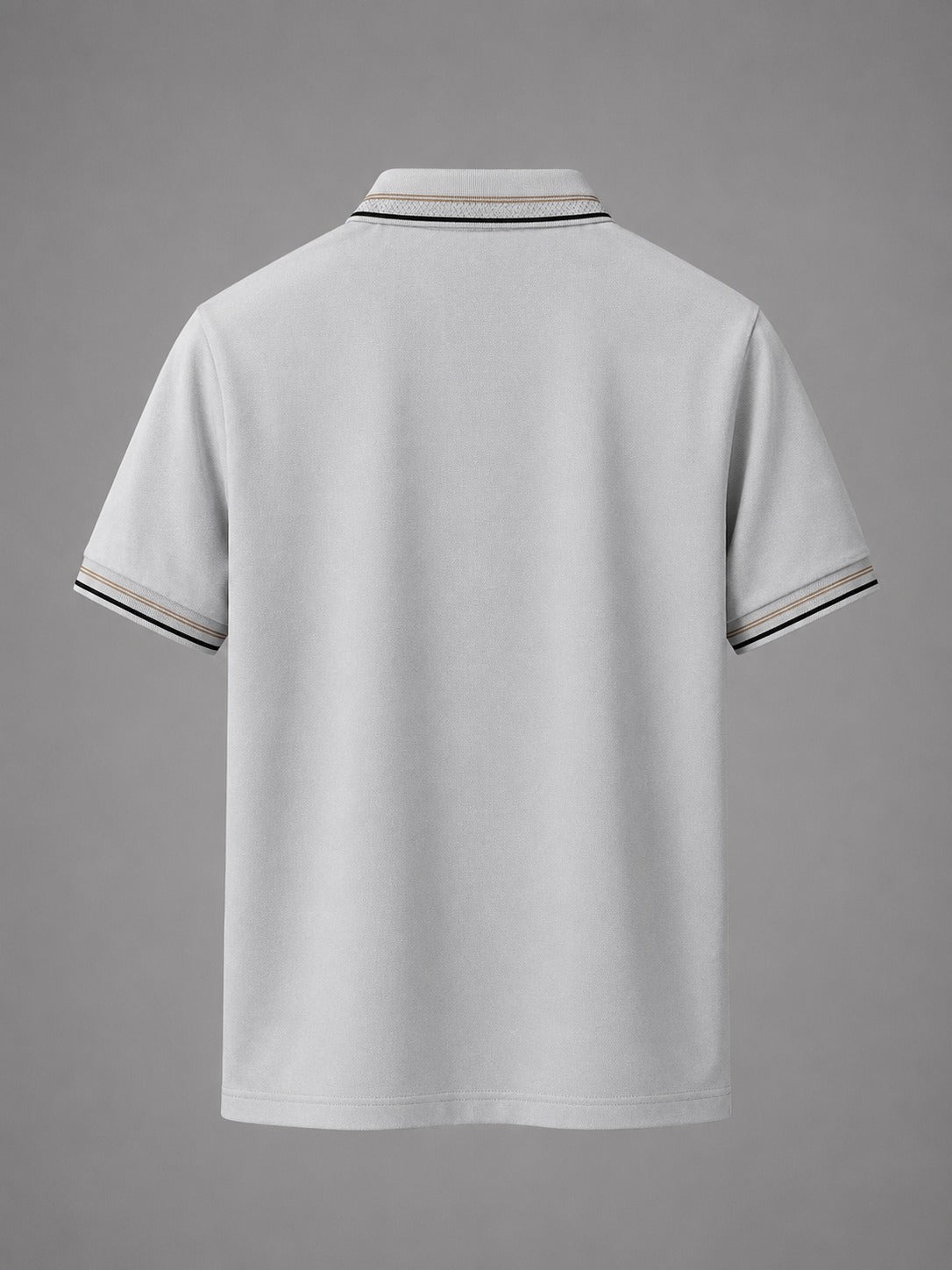 Mono Grey Tailored Polo Tee