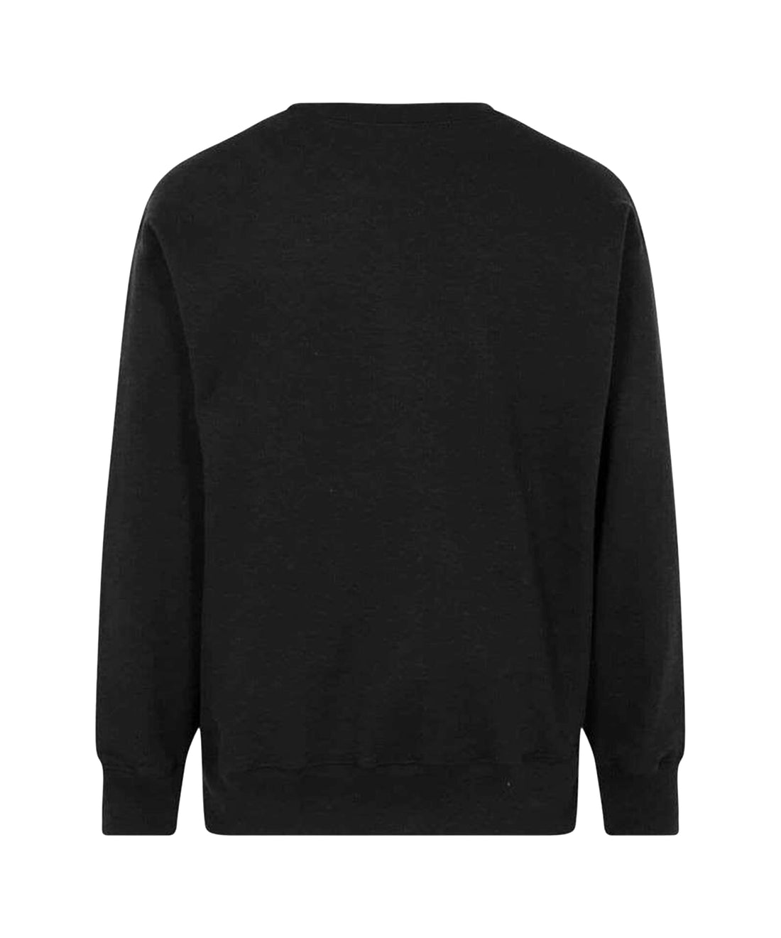 Vinyl logo-print black sweatshirt