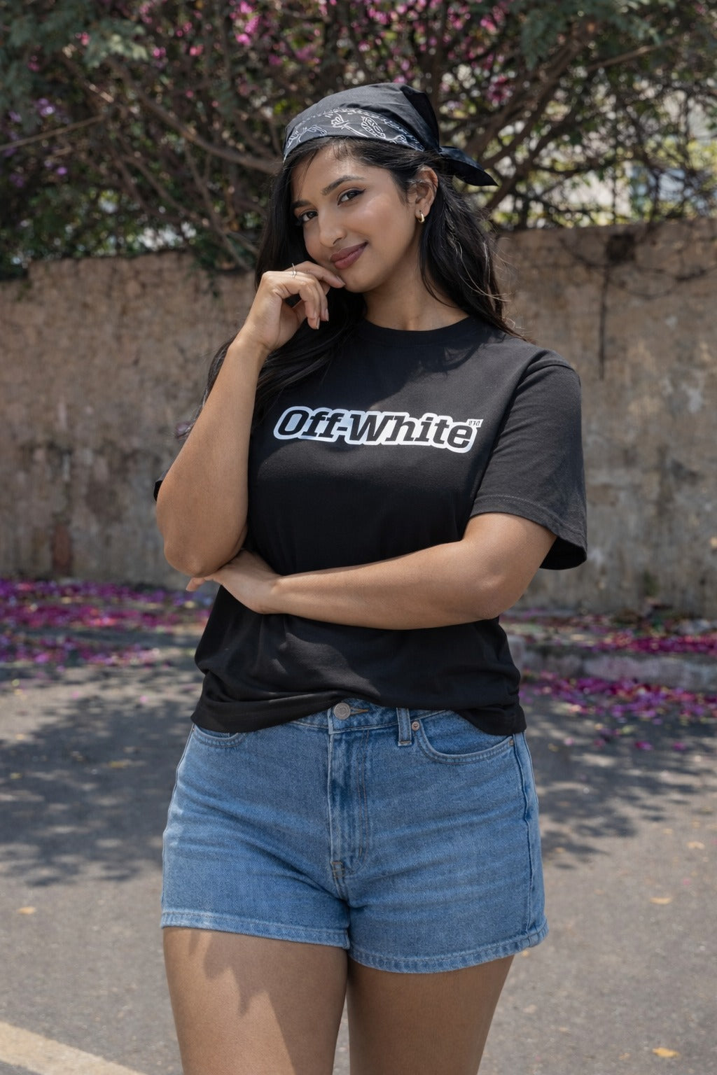Women's Off-White logo-print T-shirt