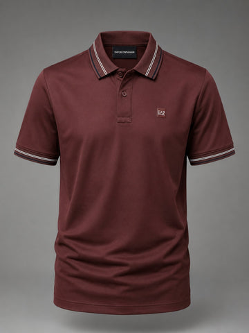 Burgundy Horizon Polo