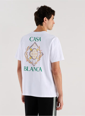 CASABLANCA PARIS Classic Cotton T-Shirt - White