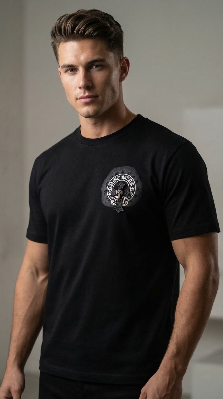 Cross chrome black tee