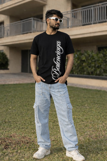 Balenciaga logi detail regular fit t-shirt