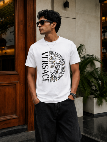 Iconic Half-Emblem Pure Cotton Tee