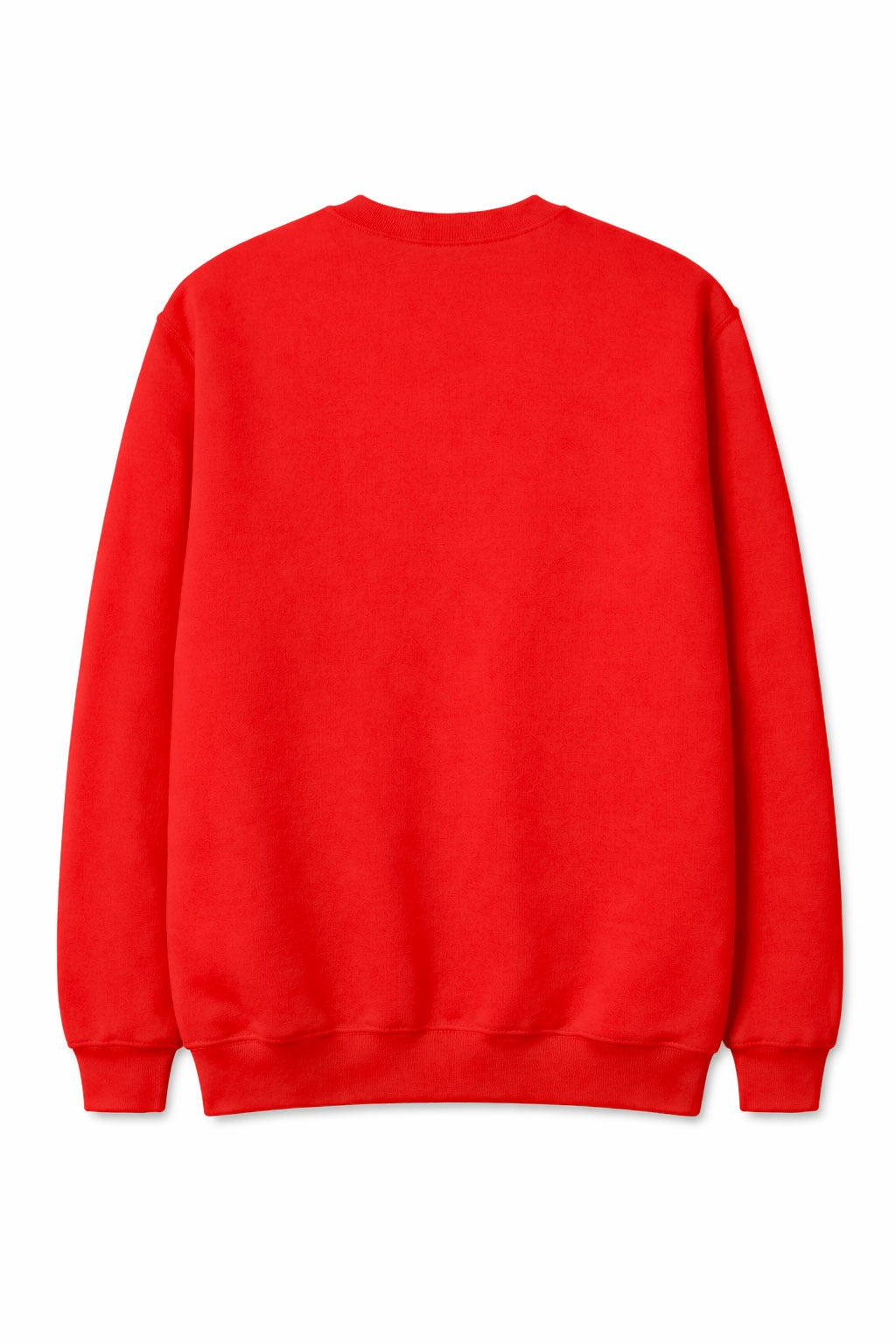 Symbolic Round Neck Red Sweatshirt
