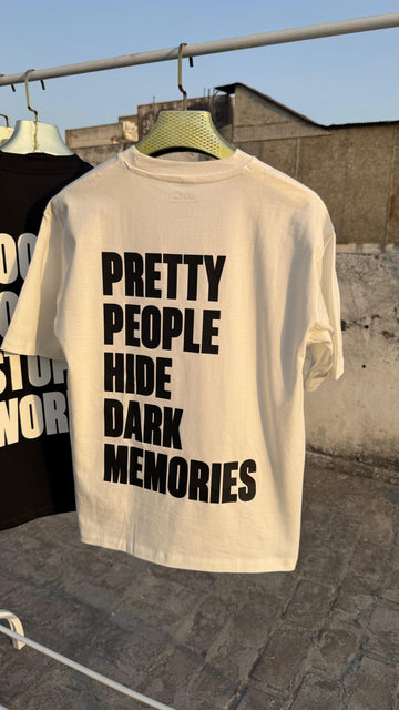BYC "Hide Dark Memories" Oversized T-shirt
