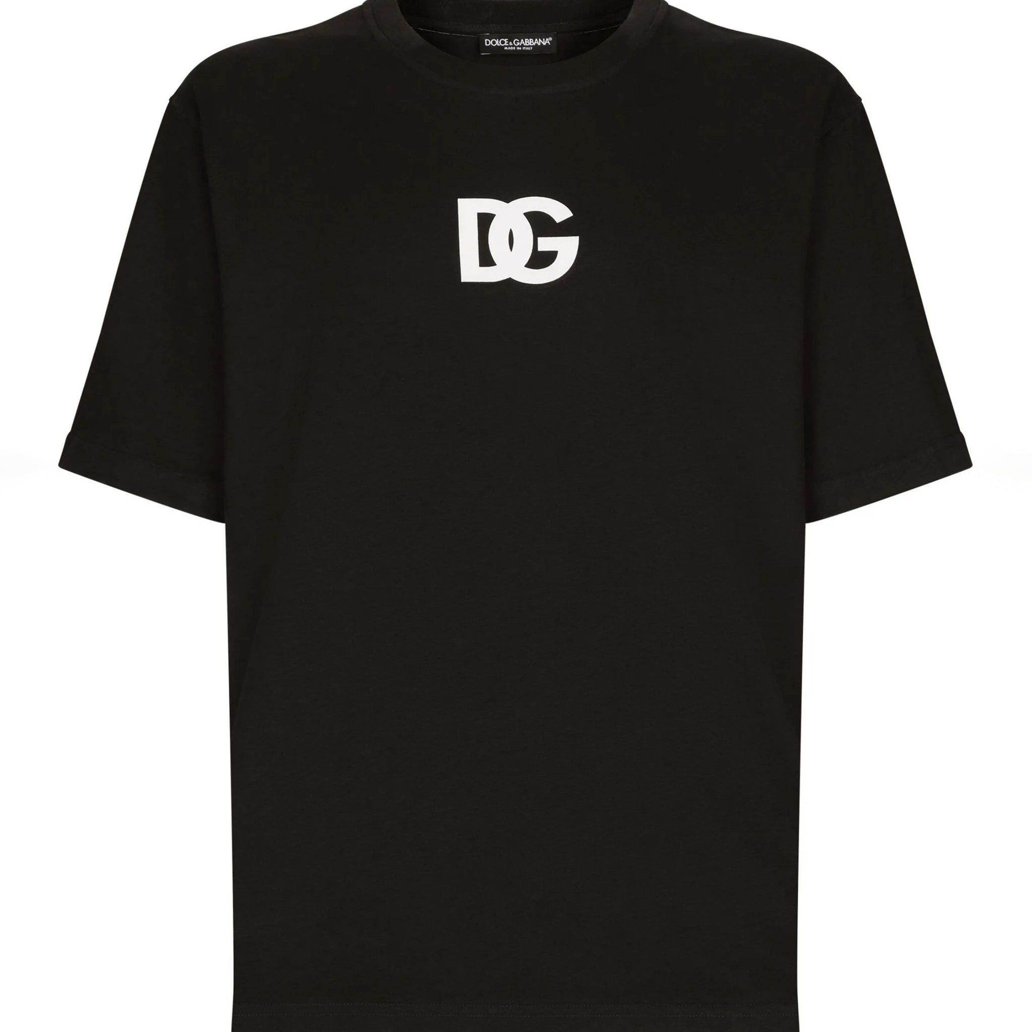 Dolce & Gabbana logo-print black oversized T-shirt