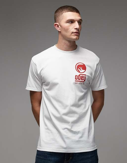 Obey trademark t-shirt in white