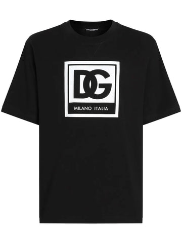 Brand Logo-print oversized T-shirt black