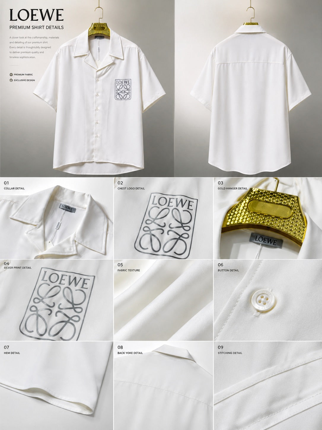 The Cream Cipher Camp-Collar Shirt