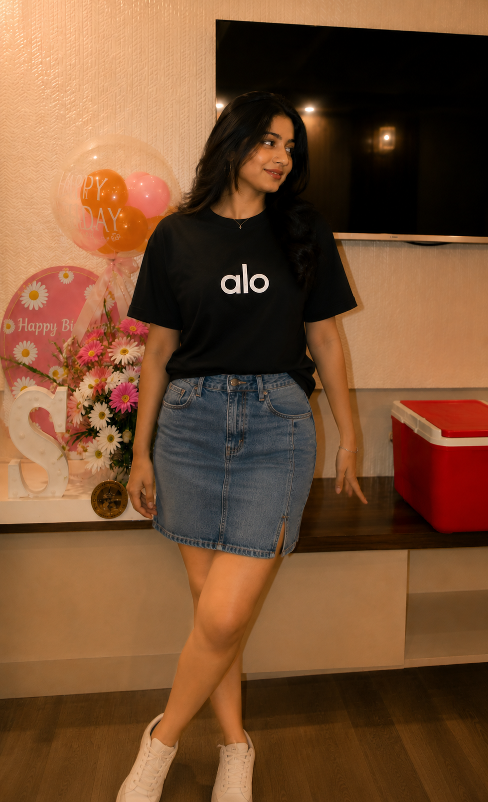 The Noir Luxe Minimalist Tee