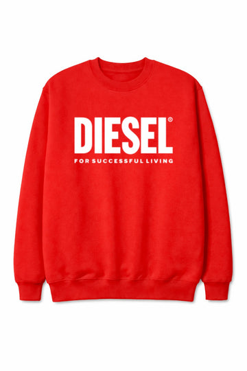 Luxurious Diesel logo lettering Red Sweatshirt