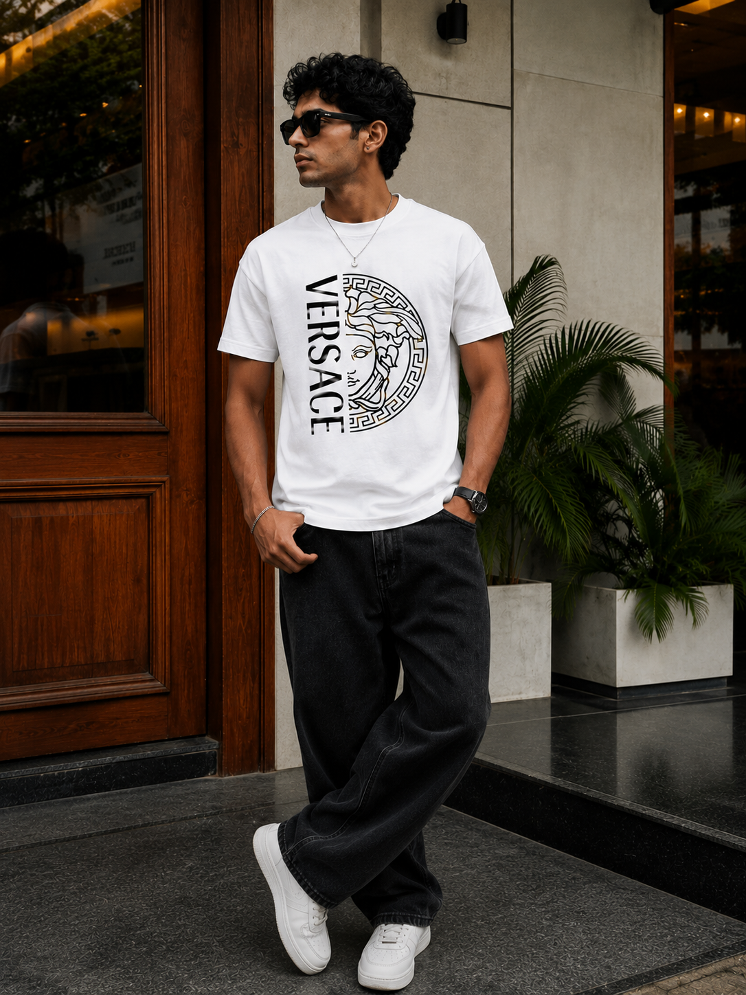 Iconic Half-Emblem Pure Cotton Tee