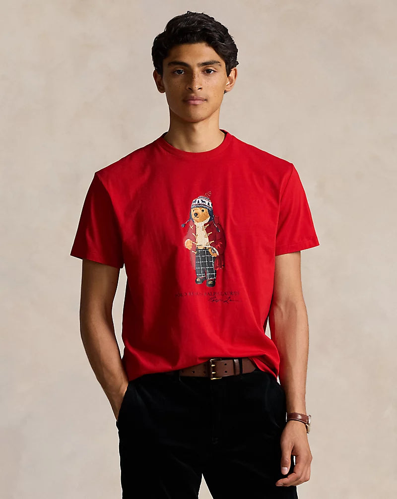 Classic Fit Polo Bear Red Jersey T-Shirt
