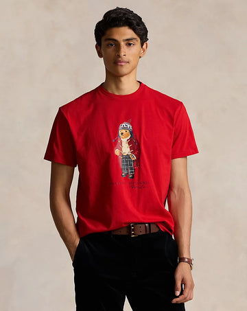 Classic Fit Polo Bear Red Jersey T-Shirt